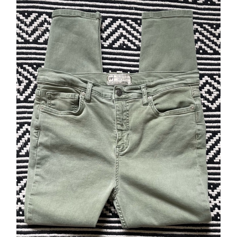 Free People High Rise Busted Knee Skinny Jeans - Picture 8 of 11